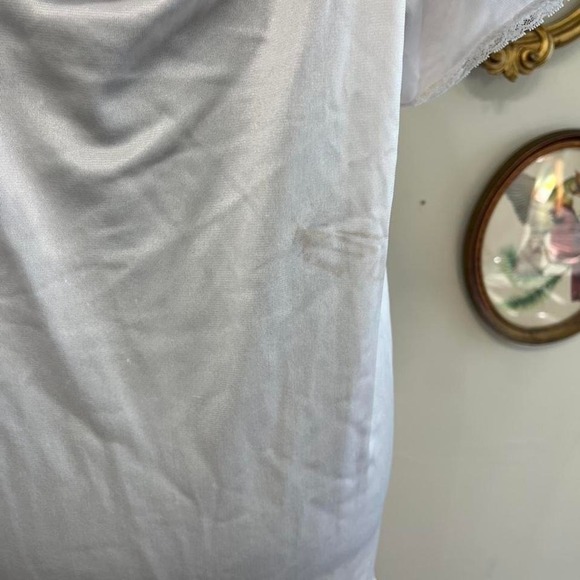 First Lady Vintage Pink Lace Smocked Nightgown Size 2X - Picture 4 of 7